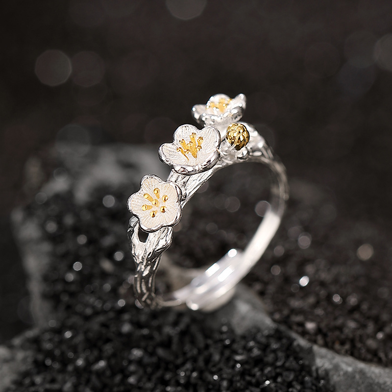 925 Sterling Silver Flower bra – Ethnic Fashion Wear recenzja i cena