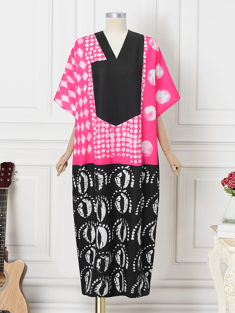 Plus Size 5XL VONDA Vintage Ma – Ethnic Gown recenzja i cena